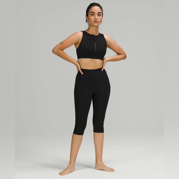 Lululemon High-Rise Paddle Crop 15.75” — Black (Size 10)